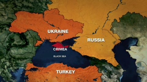 Crimea's geographical location